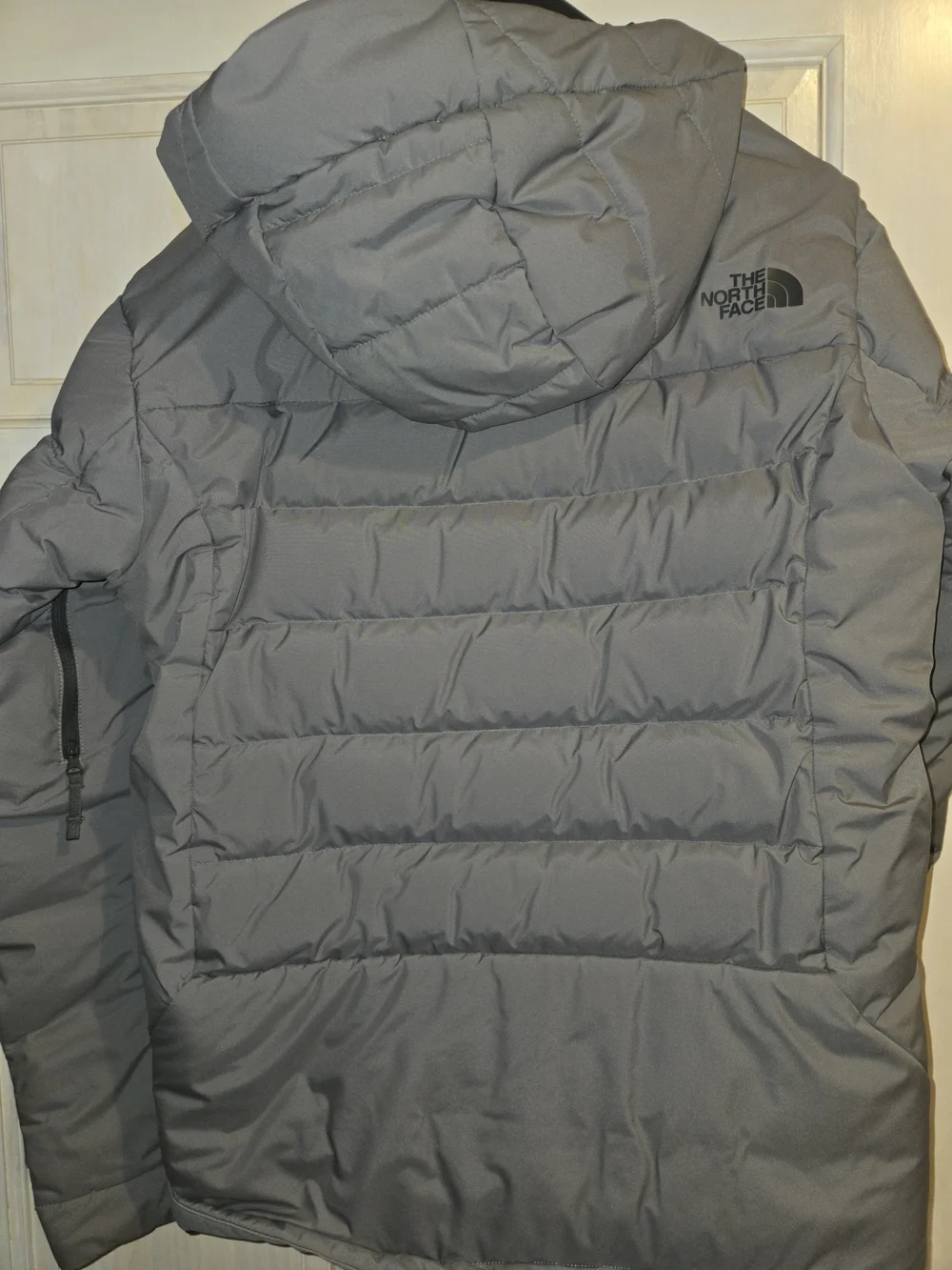 The North Face Men's Gray Hooded Puffer Jacket